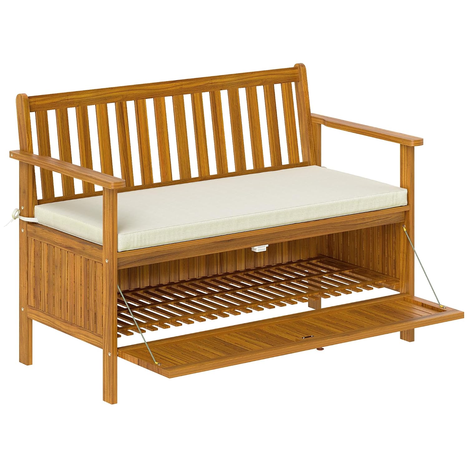 Outdoor Furniture With Storage For Cushions - Outdoor Storage Bench 28 Gallon Acacia