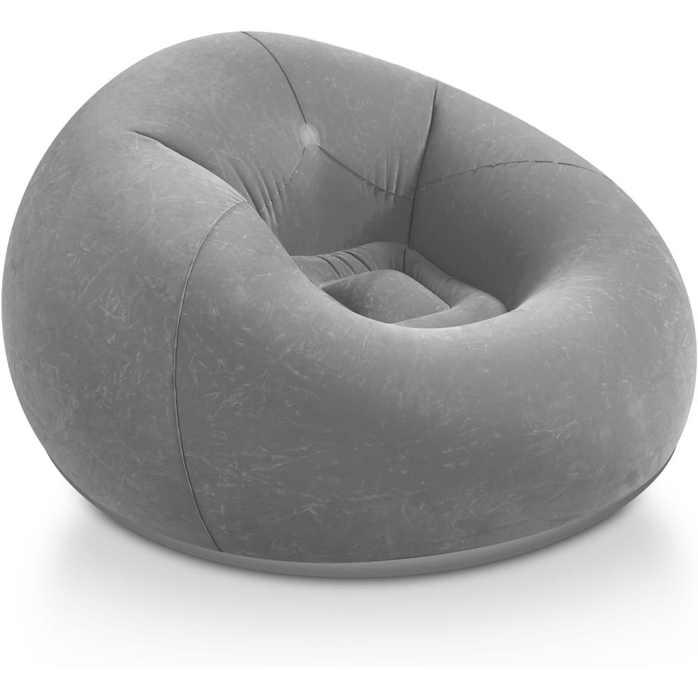 Outdoor Furniture Grey - Inflatable Bean Bag Chairs, Grey Portable