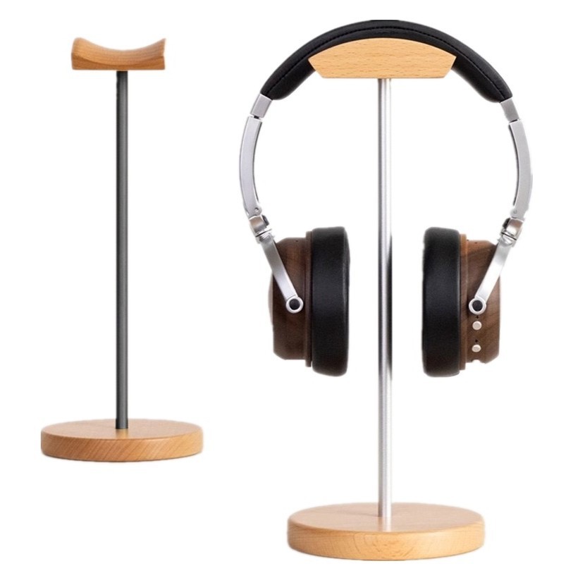 Outdoor Furniture Wood - Black Walnut Wood & Aluminum Headphone