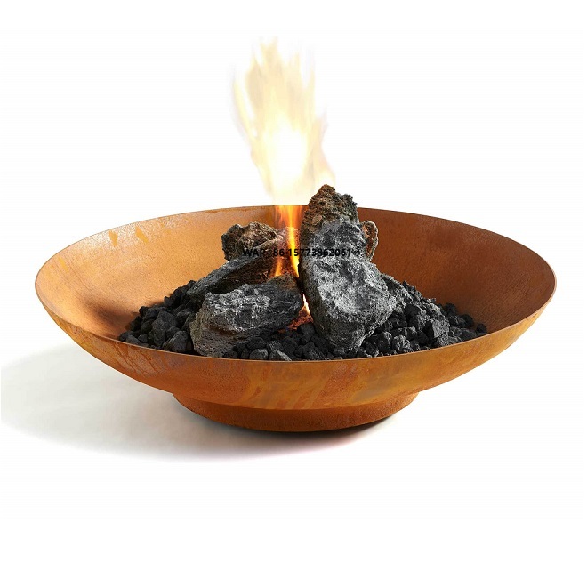 Fire Pit Bowl - Outdoor Fire Pit Corten Steel Large