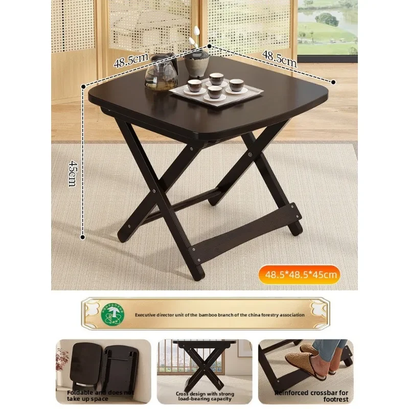 Outdoor Furniture One Piece - Compact Folding Dining Table round Square