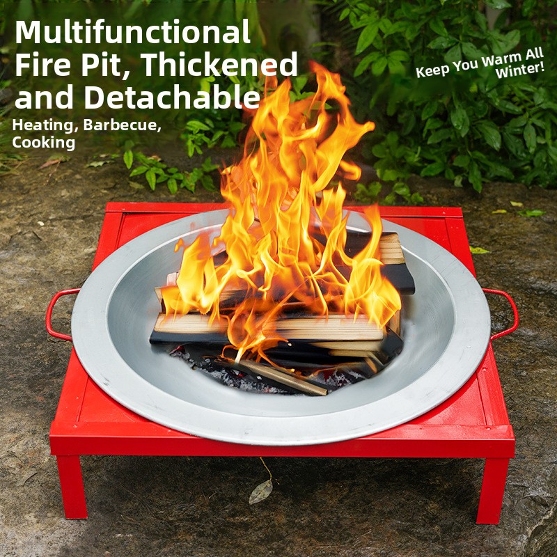 Fire Pit Bowl - Old Style Outdoor Heating BBQ Fire