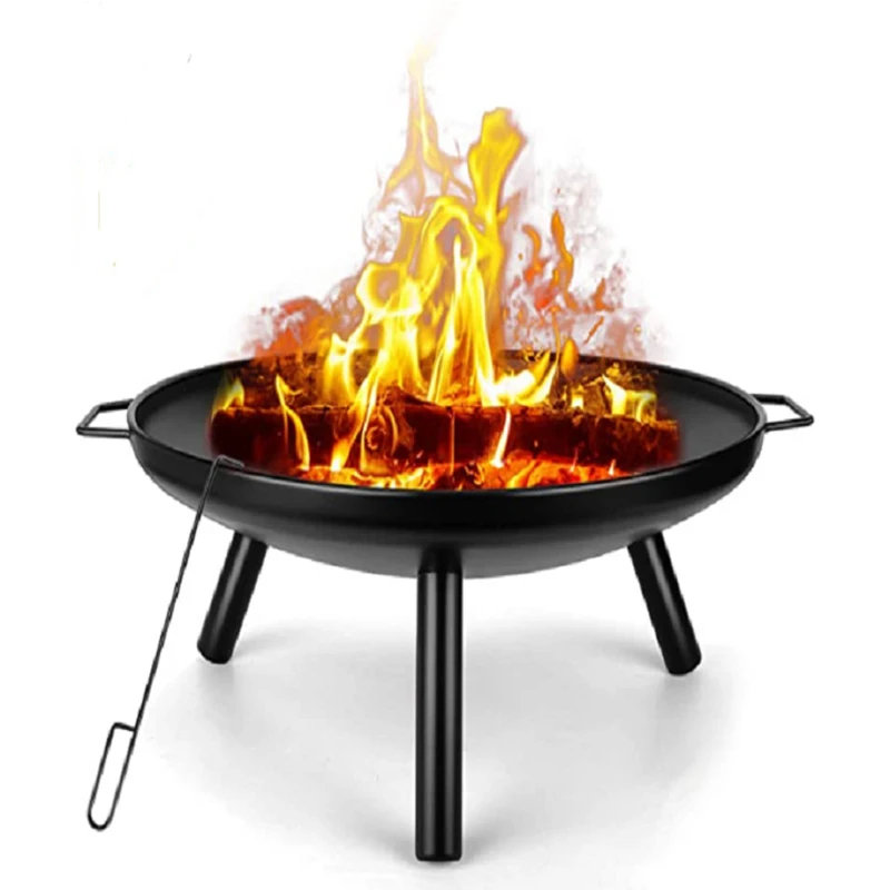 Fire Pit Bowl - 24 Inch Fire Bowl with Barbecue