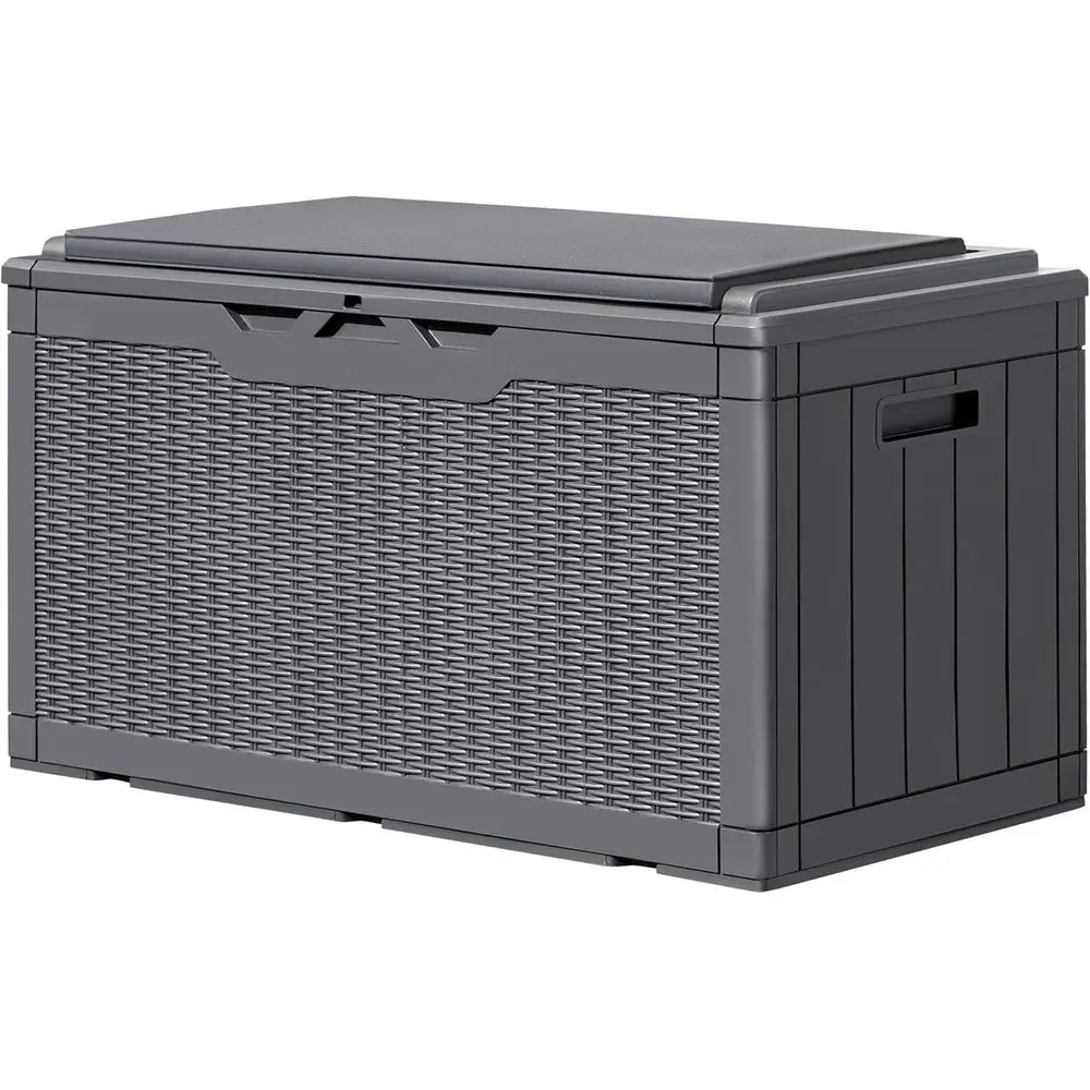 Outdoor Furniture With Storage For Cushions - 100 Gallon Lockable Deck Storage Box