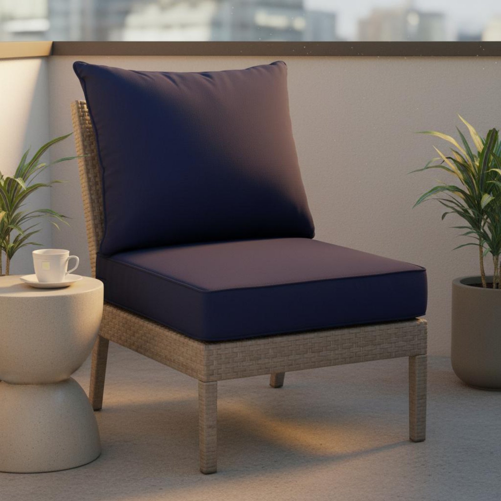 Outdoor Furniture Modern - Patio Chair Pad Hidden Closure Patio