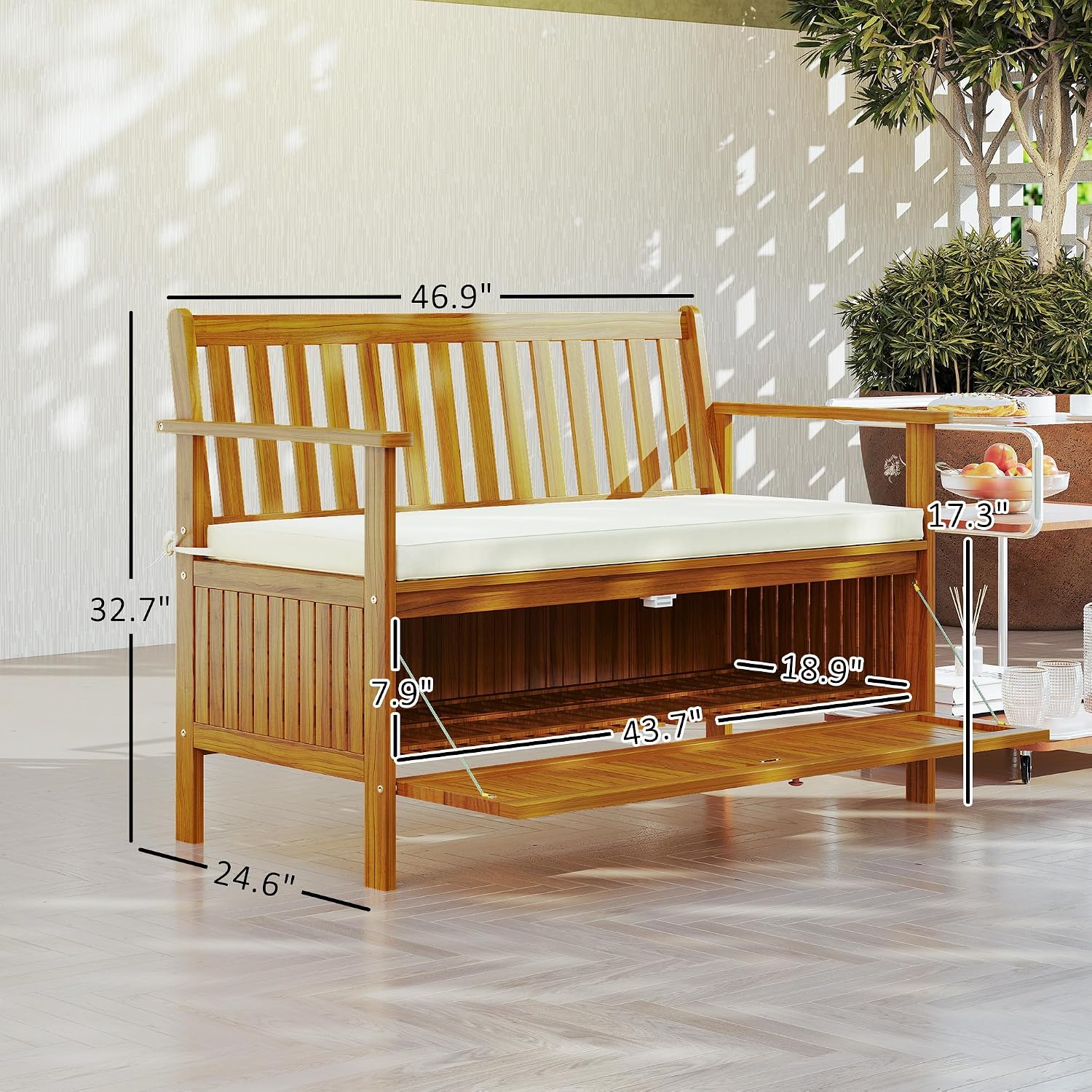 Outdoor Storage Bench 28 Gallo - огляд і ціна Outdoor Furniture With Storage For Cushions