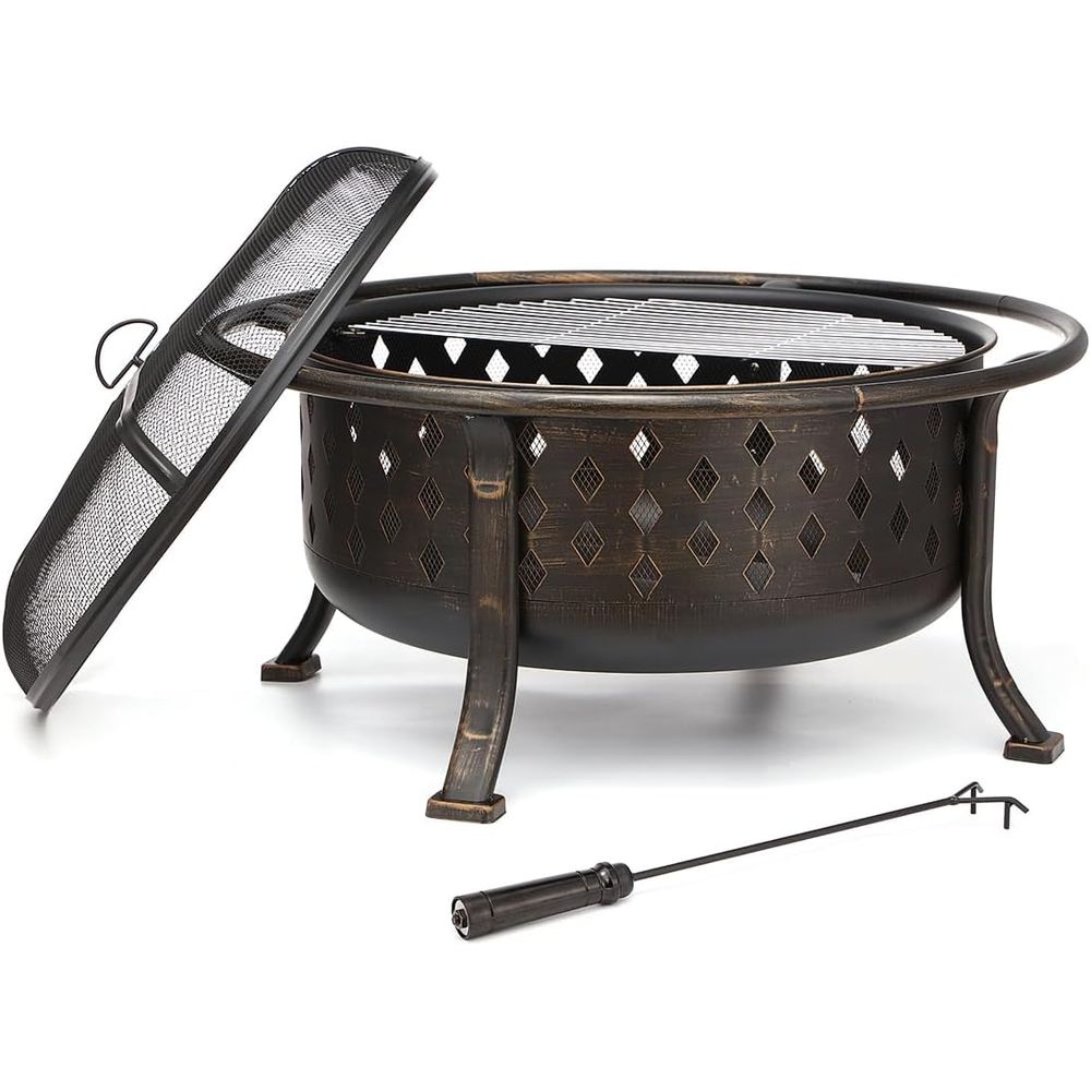 36 Inch Outdoor Wood Burning F - огляд і ціна Fire Pit Bowl
