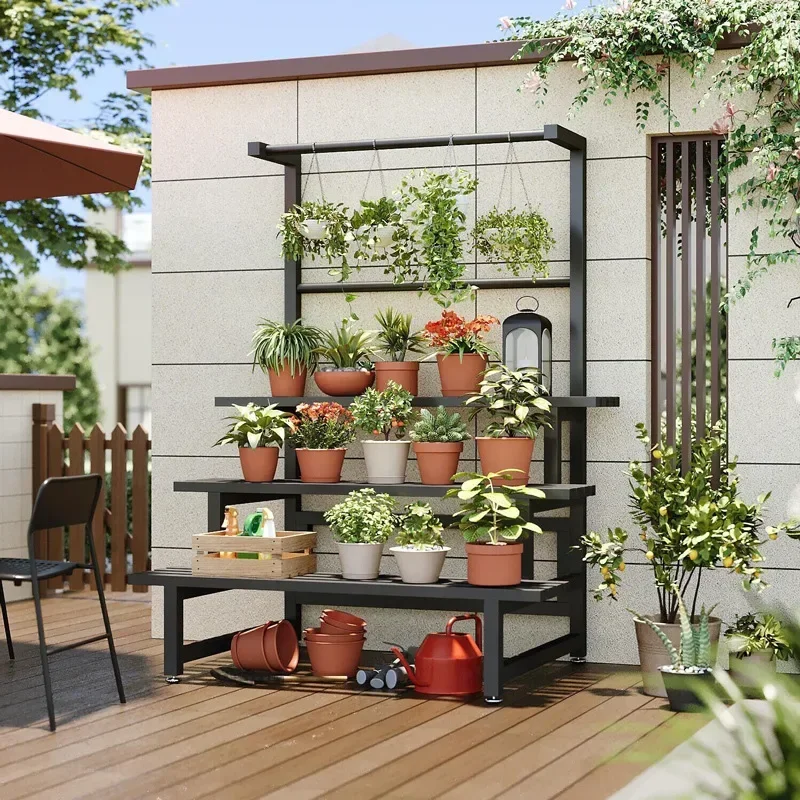 Tiered Display Plant Rack Shel - огляд і ціна Outdoor Furniture Balcony