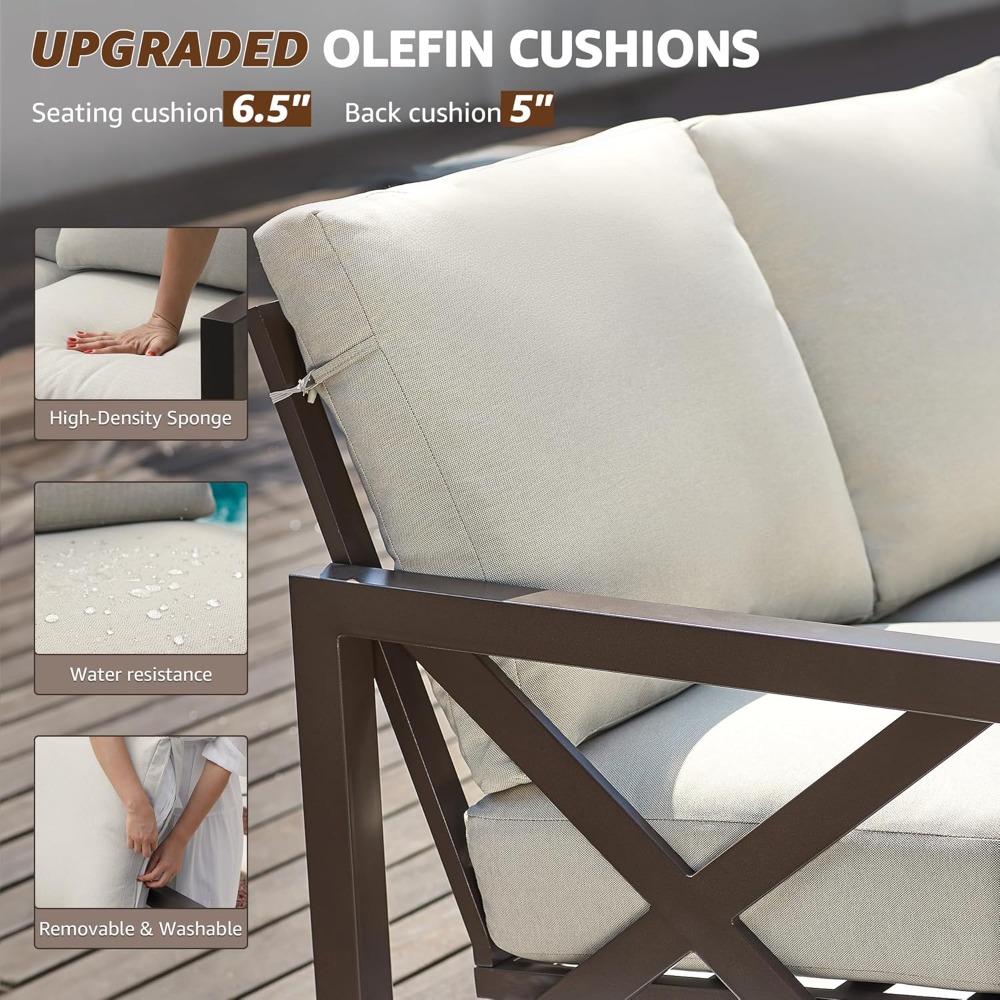 Four Pieces Patio Set, Outdoor - огляд і ціна Outdoor Furniture One Piece