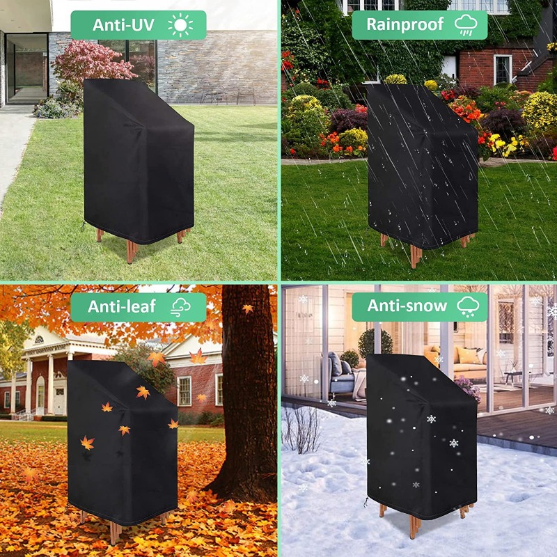 1/2/PCS Stacked Chair Dust Cov - огляд і ціна Outdoor Furniture Covers