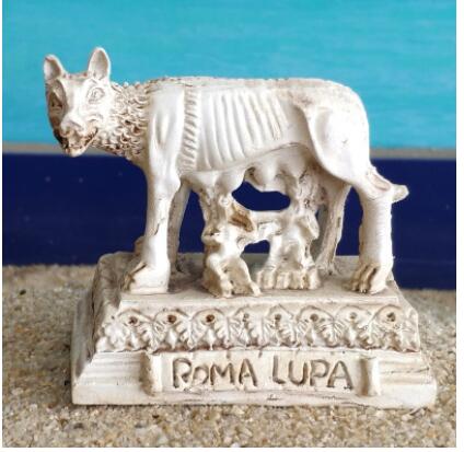 resin handicrafts Wolf child M - огляд і ціна Outdoor Furniture Italy