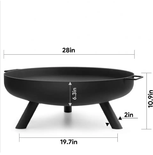 Corten Steel Outdoor Tripod Fi - огляд і ціна Fire Pit Bowl