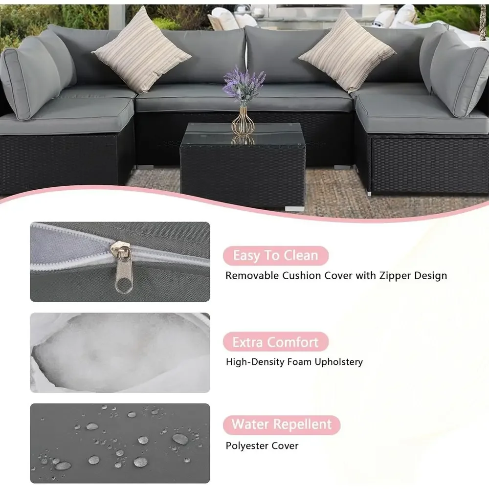 All-Weather Outdoor Wicker Sec - огляд і ціна Outdoor Furniture Grey
