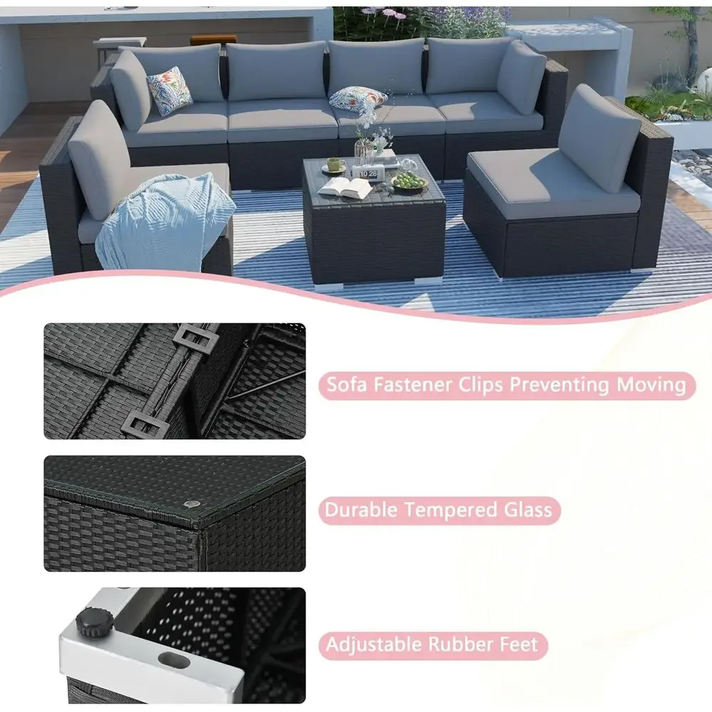 All-Weather Outdoor Wicker Sec - огляд і ціна Outdoor Furniture Grey