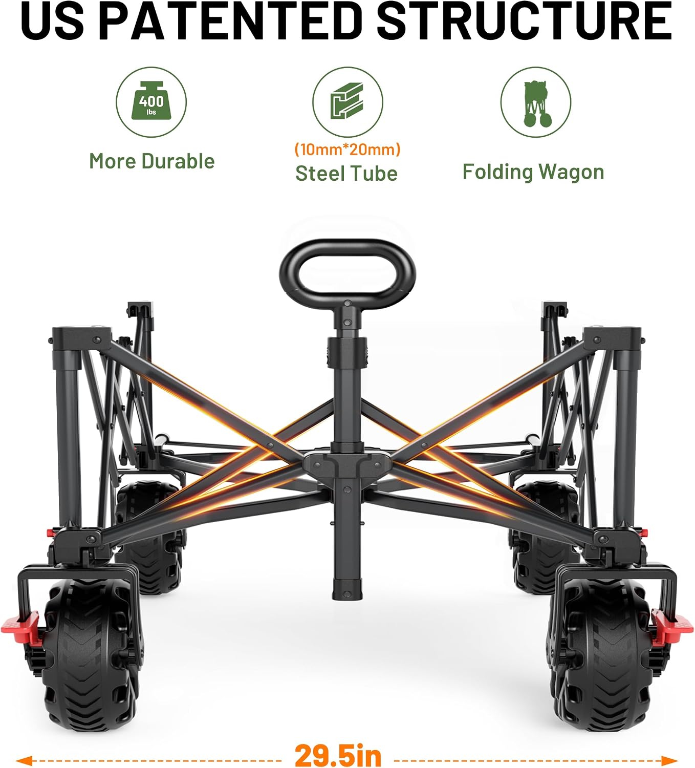 Extra Wide Heavy Duty Wagon Ca - огляд і ціна Outdoor Furniture Grey