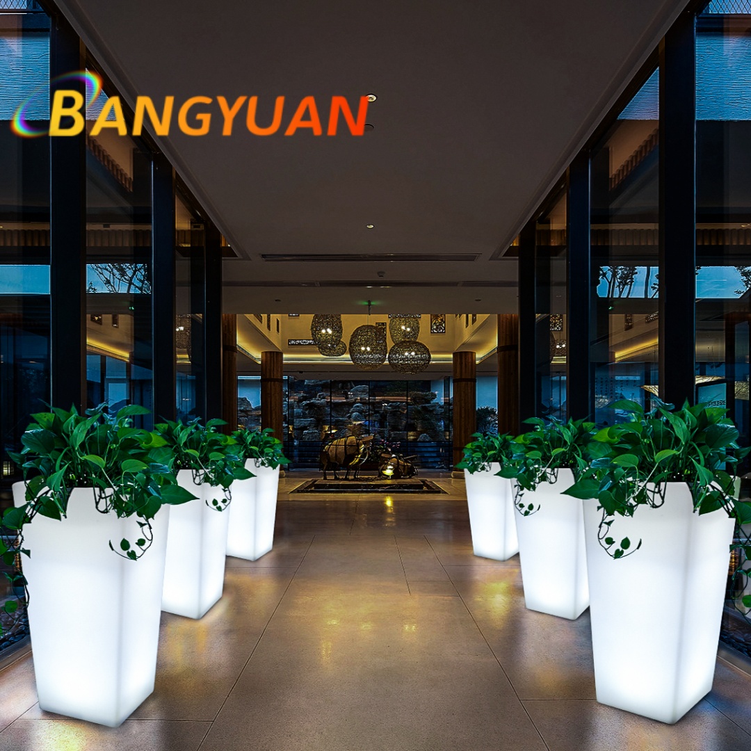 LED Glowing Garden Flower Pot  - огляд і ціна Outdoor Furniture Balcony