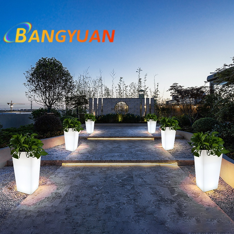 LED Glowing Garden Flower Pot  - огляд і ціна Outdoor Furniture Balcony