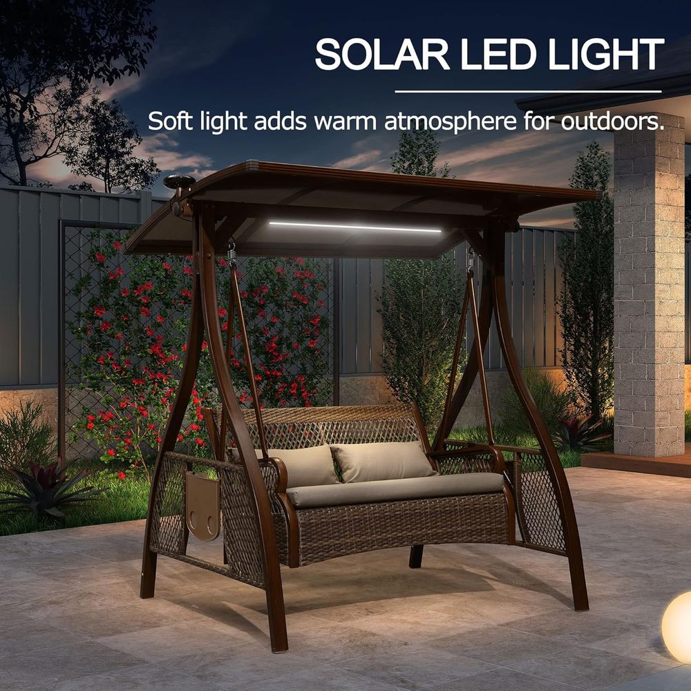 Patio Porch Swing Chair with 2 - огляд і ціна Outdoor Furniture Without Cushions