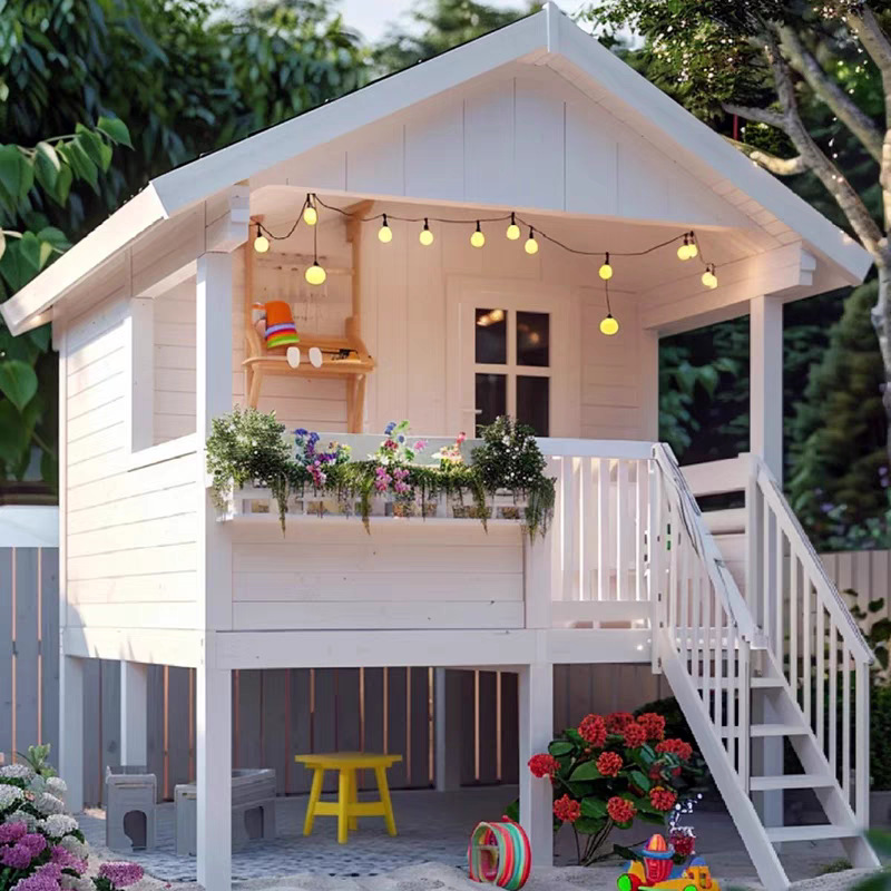 Kindergarten Playhouse Outdoor - огляд і ціна Outdoor Furniture Wood
