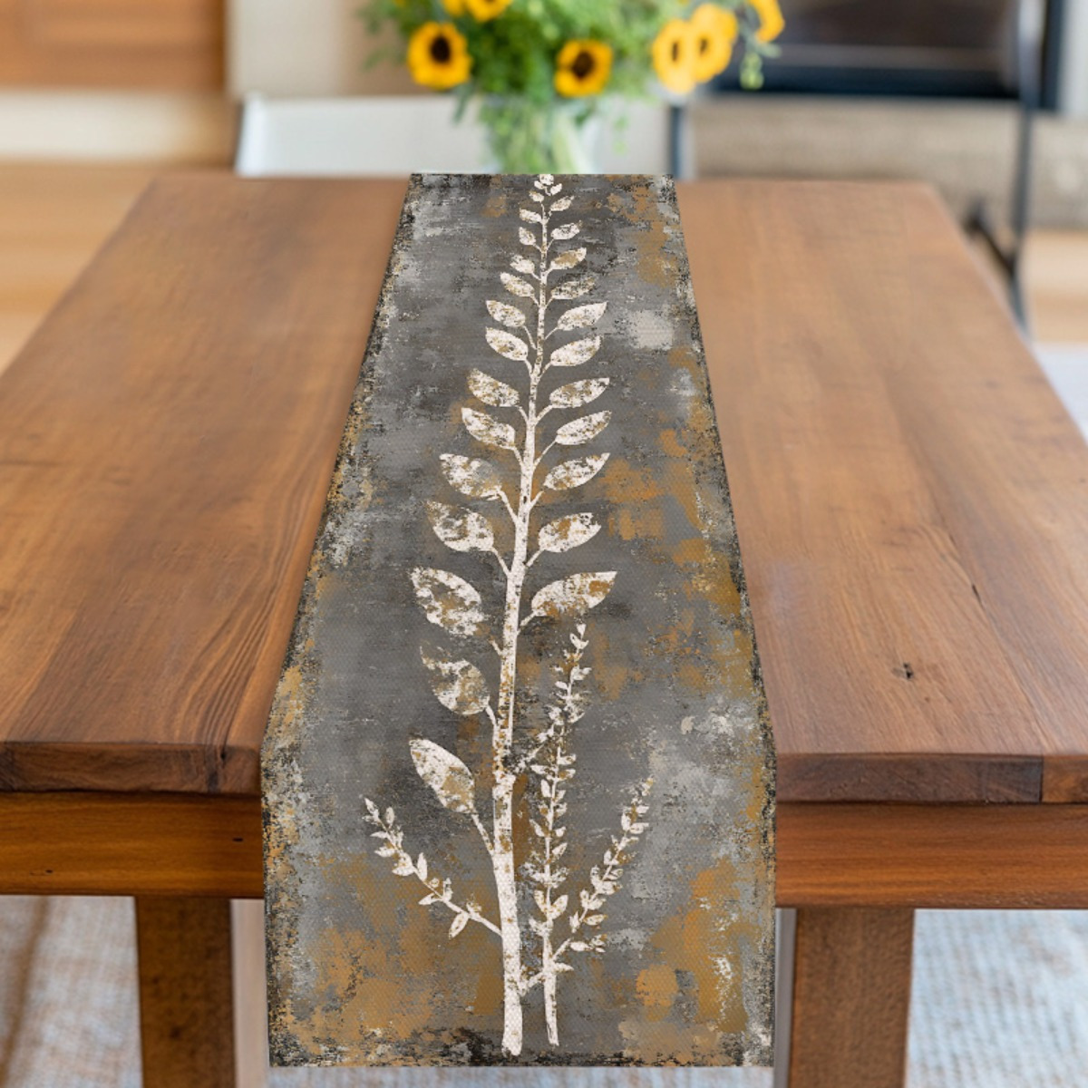 Vintage Gray White Leaves Tabl - огляд і ціна Outdoor Furniture Grey
