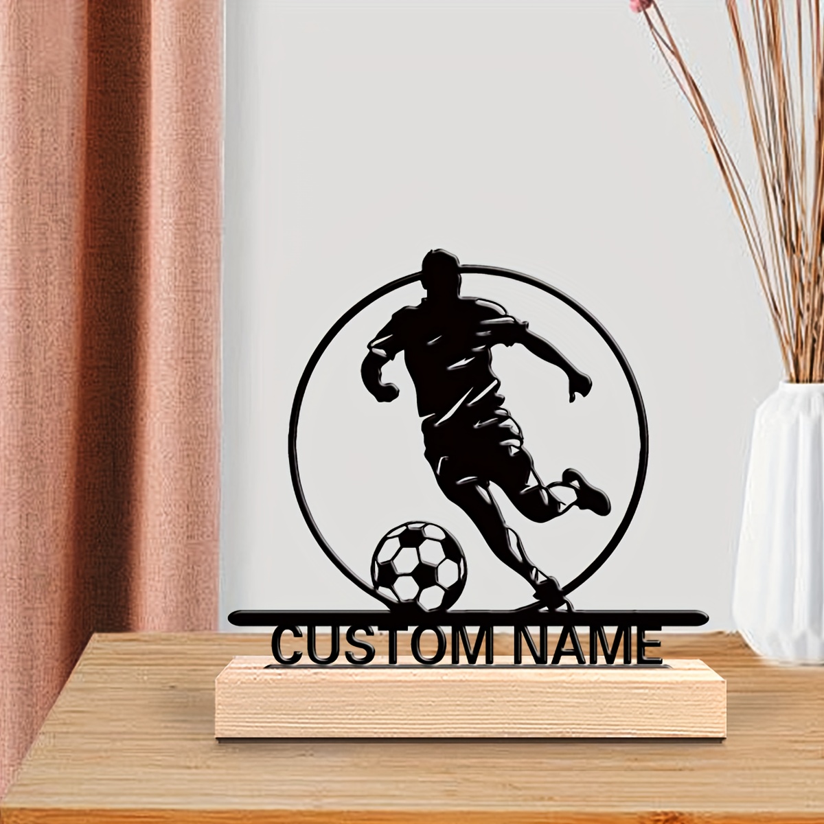Custom Soccer Player Metal Sta - огляд і ціна Outdoor Furniture Wood