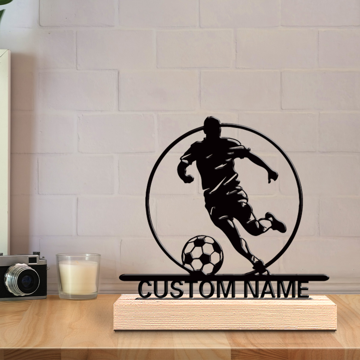 Custom Soccer Player Metal Sta - огляд і ціна Outdoor Furniture Wood