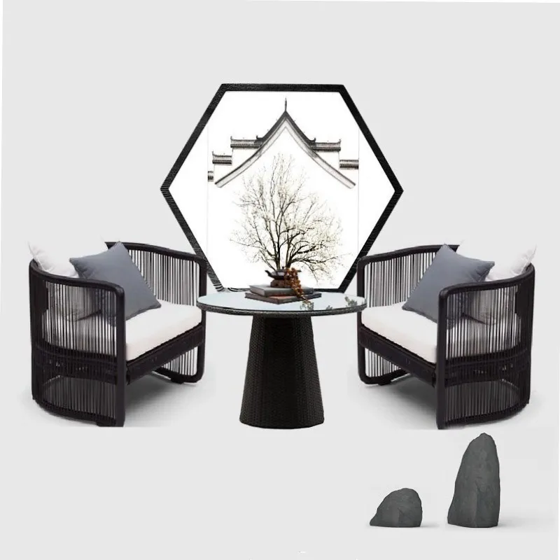 Outdoor Rattan Sofa Set Patio  - огляд і ціна Outdoor Furniture Balcony