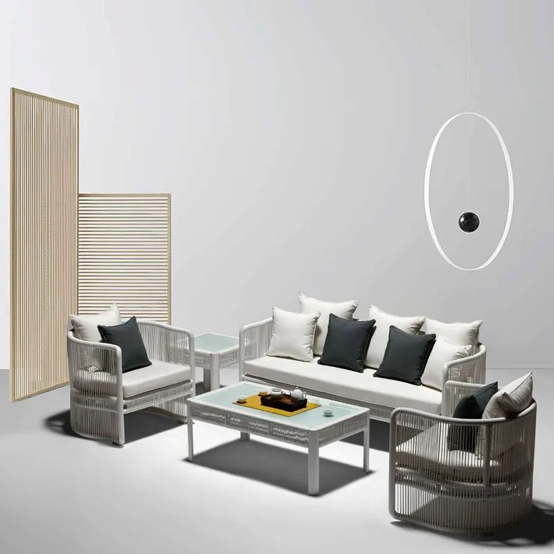 Outdoor Rattan Sofa Set Patio  - огляд і ціна Outdoor Furniture Balcony
