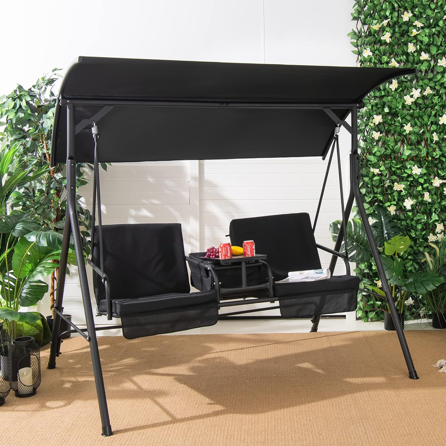 o*-2 Person Porch Swing, Outdo - огляд і ціна Outdoor Furniture With Storage For Cushions