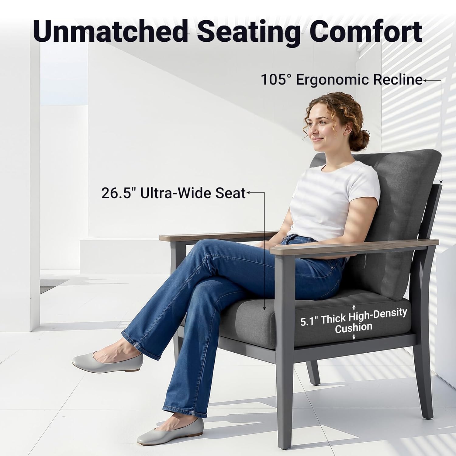 5pc Aluminum Patio Set Swivel  - огляд і ціна Outdoor Furniture Balcony