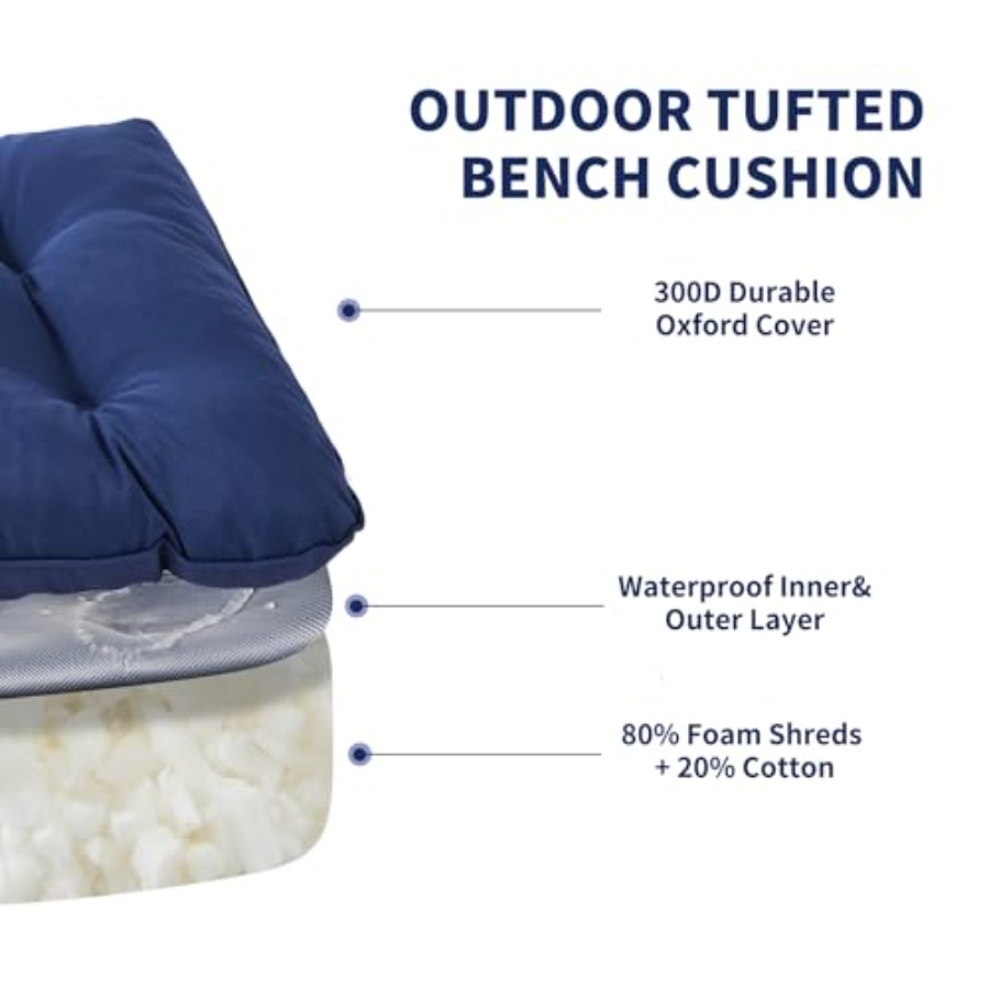 Outdoor Bench Cushion,,Water-R - огляд і ціна Outdoor Furniture Without Cushions