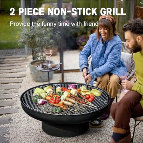 32in Fire Pit Table with Lid,H - огляд і ціна Fire Pit Bowl