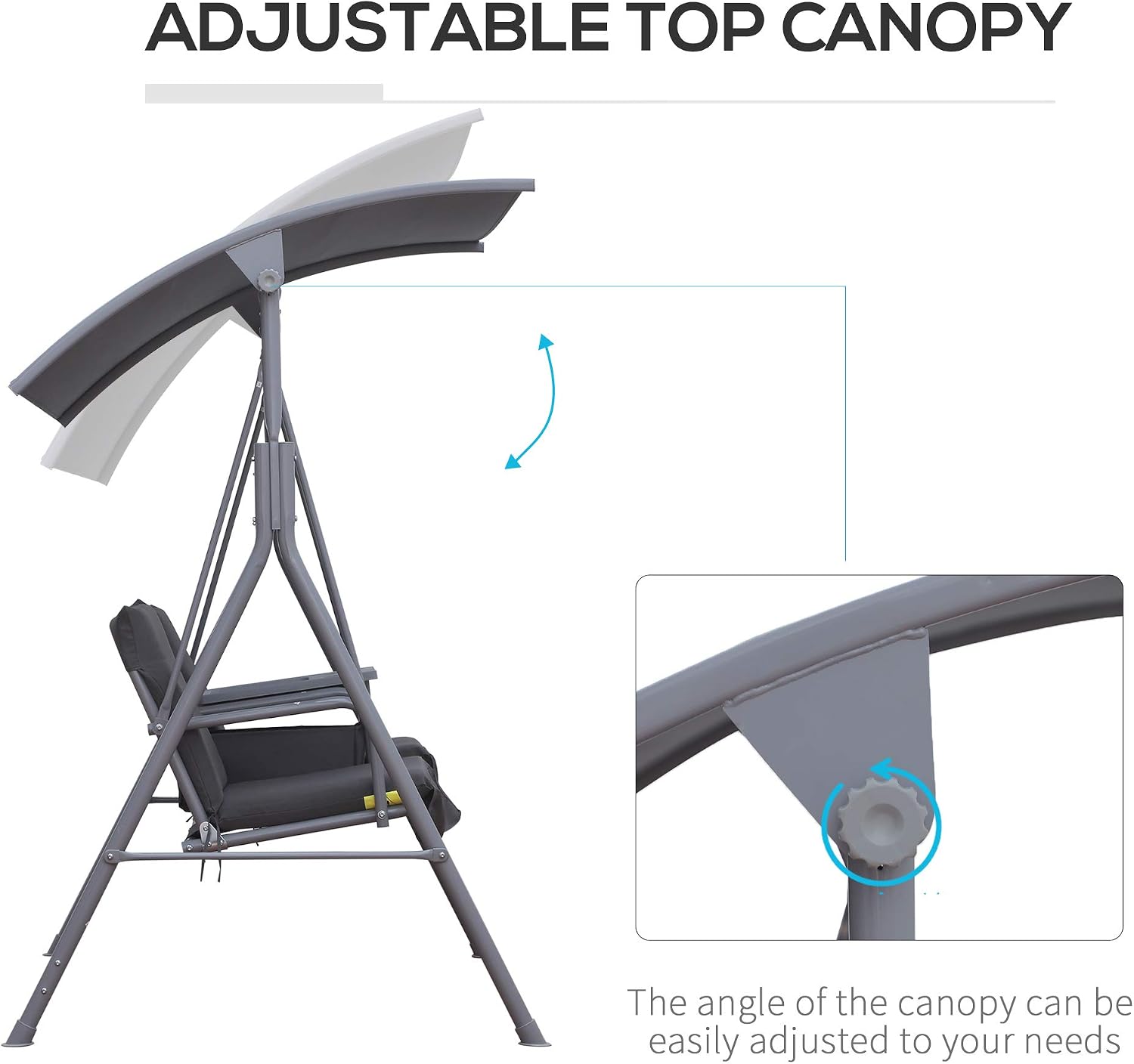 Outdoor 2 Person Porch Swing W - огляд і ціна Outdoor Furniture With Storage For Cushions