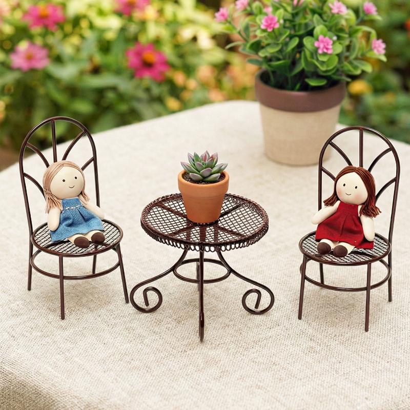 1/3Pcs Dollhouse Garden Displa - огляд і ціна Outdoor Furniture Sales