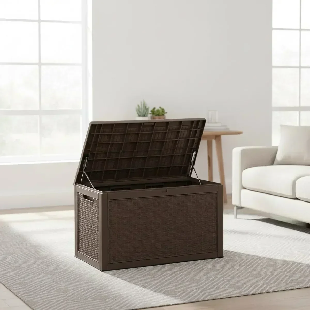 Large Outdoor Storage Bench Wa - огляд і ціна Outdoor Furniture Grey
