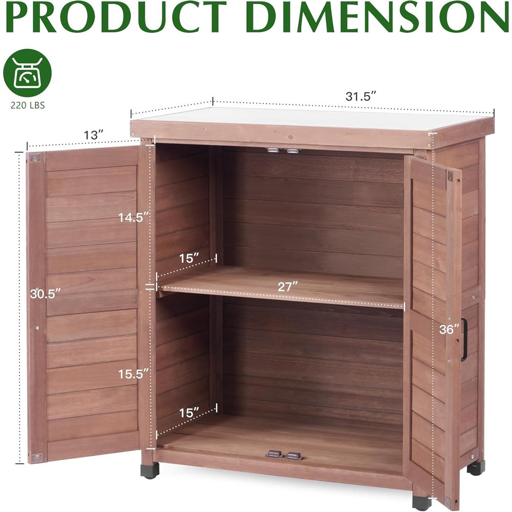 Outdoor Storage Cabinet & Pott - огляд і ціна Outdoor Furniture Wood