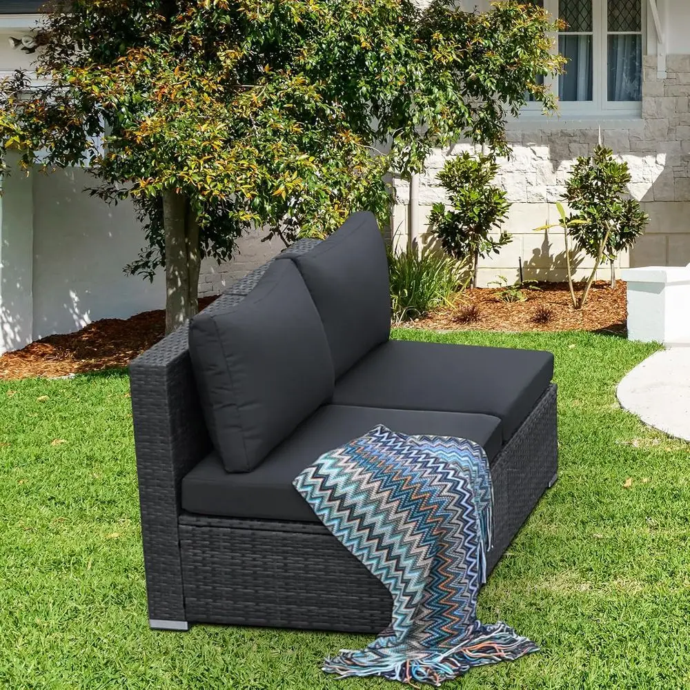 2-Piece Rattan Patio Furniture - огляд і ціна Outdoor Furniture Grey