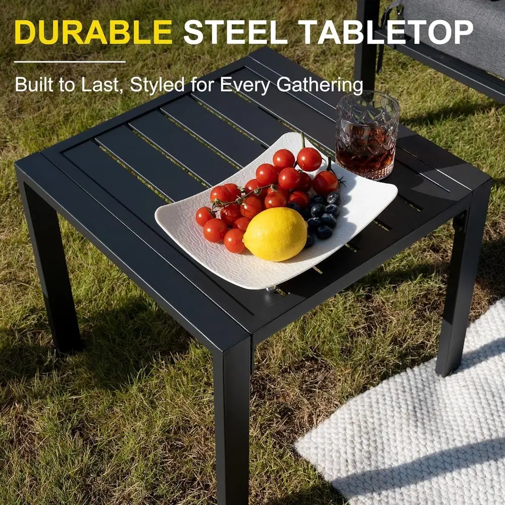 5-Piece Outdoor Patio Furnitur - огляд і ціна Outdoor Furniture Grey