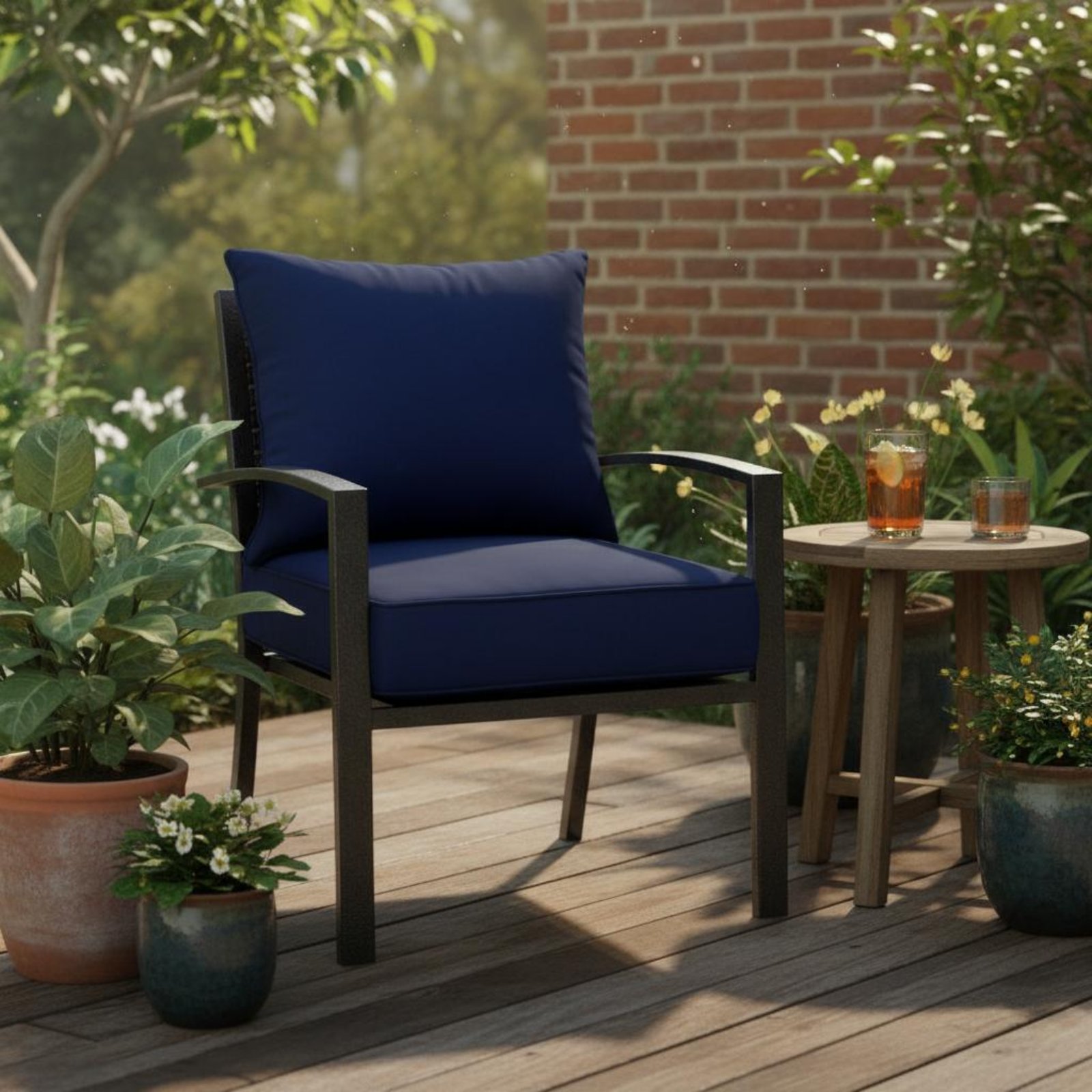 Patio Chair Pad Hidden Closure - огляд і ціна Outdoor Furniture Modern