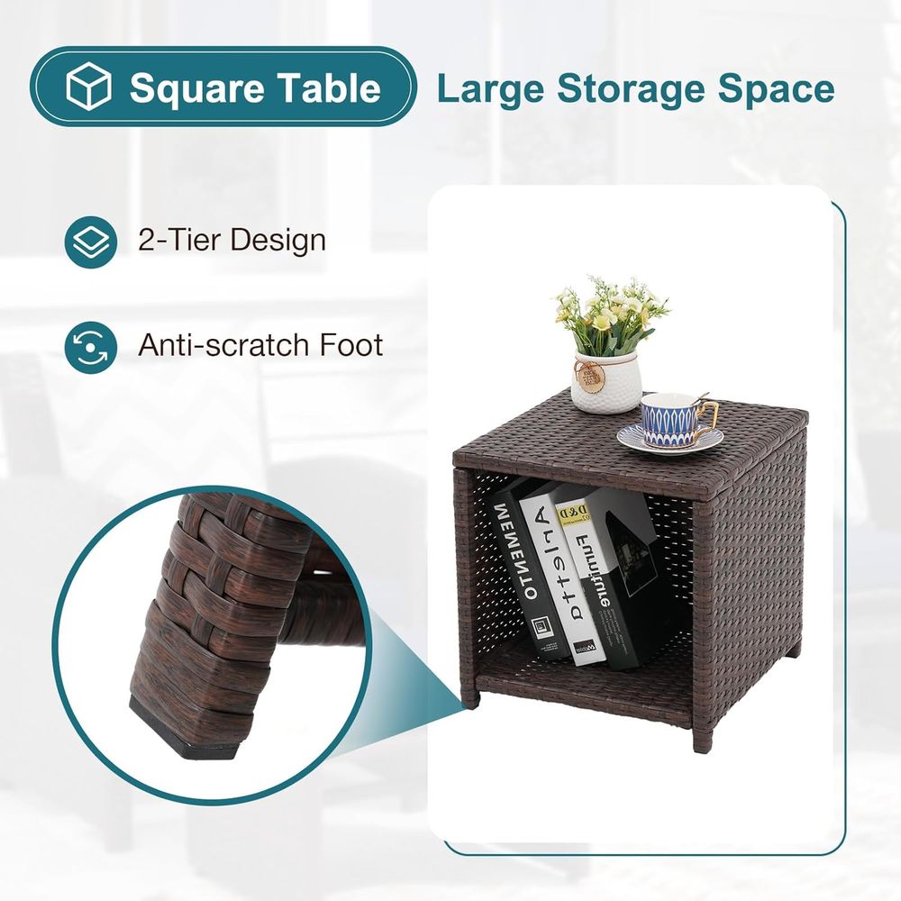 5-Piece Outdoor Patio Furnitur - огляд і ціна Outdoor Furniture With Storage For Cushions