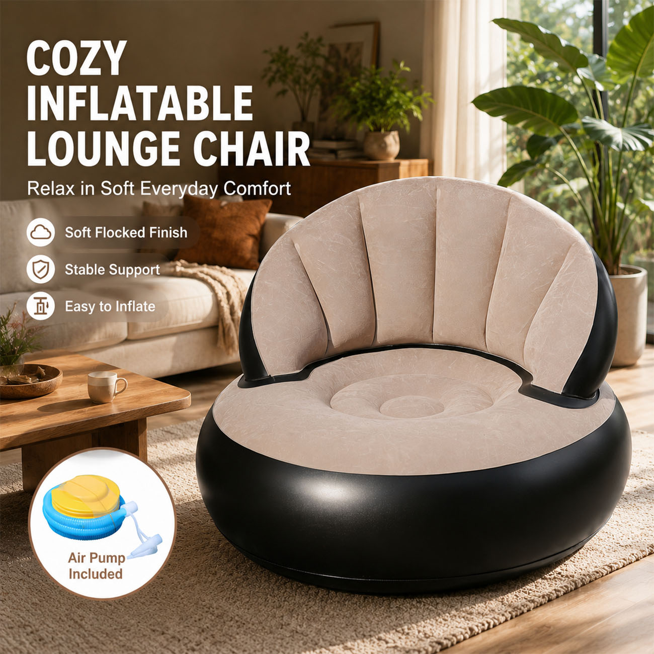 Inflatable Chair for Adults, F - огляд і ціна Outdoor Furniture Sales