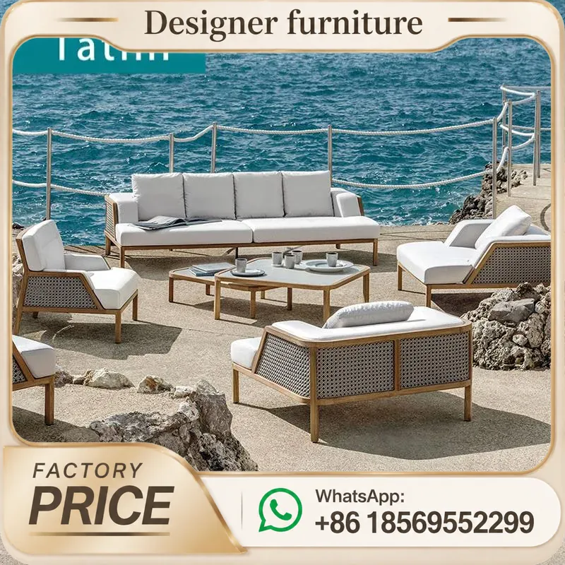 Outdoor Teak Sofa Set Waterpro - огляд і ціна Outdoor Furniture Balcony