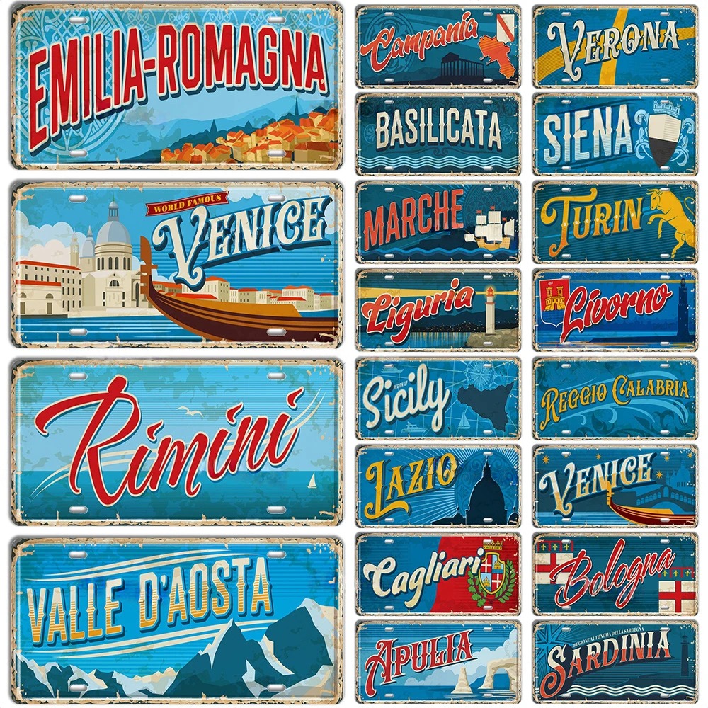 Italy Landmark Metal Sign Vint - огляд і ціна Outdoor Furniture Italy